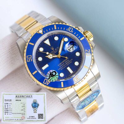 Rolex Submariner 40mm for 3135 41mm for 3235 18K 904L Steel Blue Dial Watch